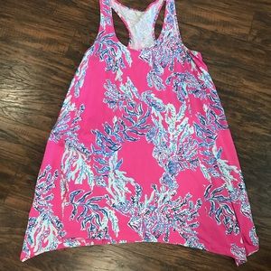 Lilly Pulitzer razor back t shirt dress